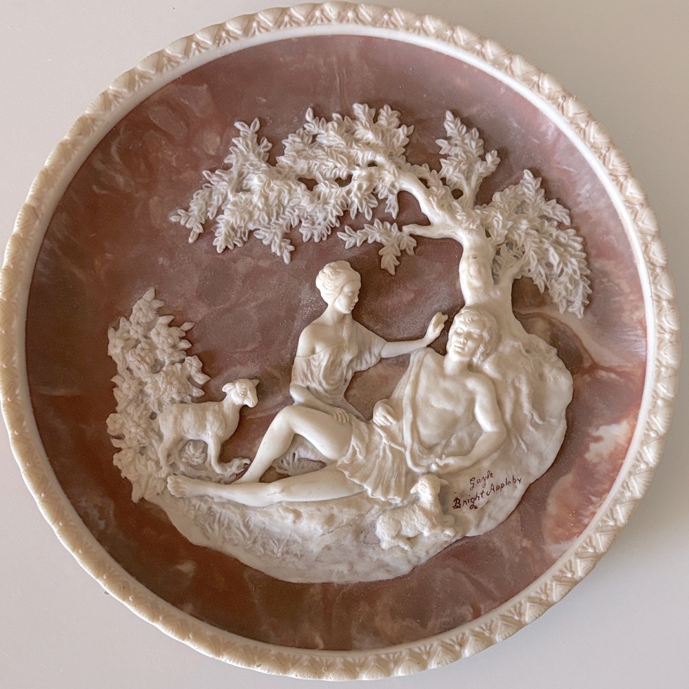 vintage Stone collector's plate "A Thing of Beauty,"  by Gayle Bright Appleby.